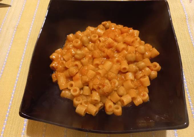 Guida passo passo a Fai  Premiato Pasta e ceci cremosa