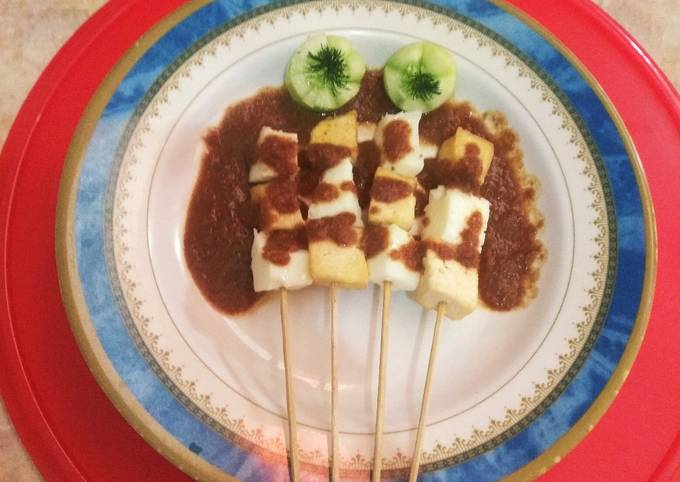 Sate putih telur dan tahu putih