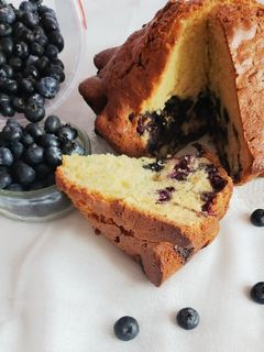 Une photo de Gâteau aux myrtilles