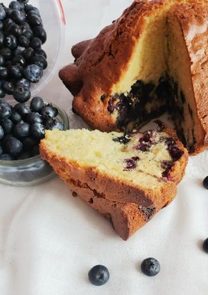Une photo de Gâteau aux myrtilles