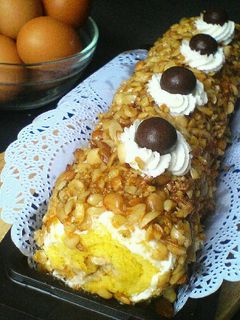 Foto resep Mocca Nougat Roll Cake