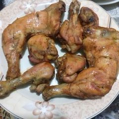 A picture of Chicken Kharra masalah roast.