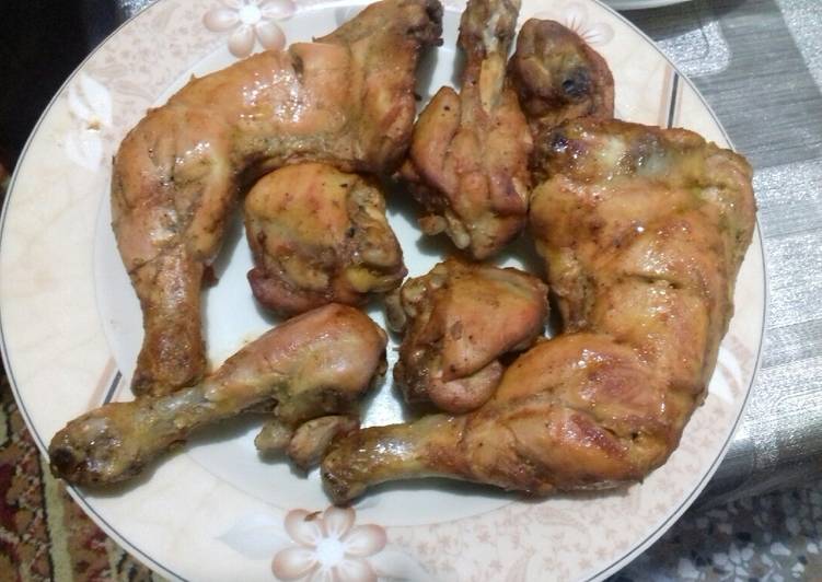 Step-by-Step Guide to Make Favorite Chicken Kharra masalah roast