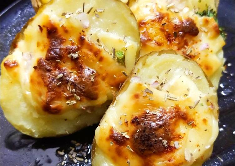 Step-by-Step Guide to Prepare Homemade Cheesy stuffed potatoes