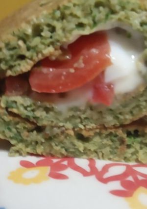 Una foto de Hotcakes de acelga y avena