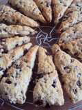 Scones aux pépites de chocolat et raisins secs