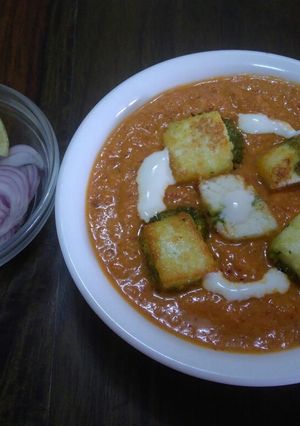 A picture of Paneer Pasanda.
