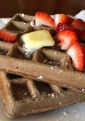 A picture of Chocolate Waffles.