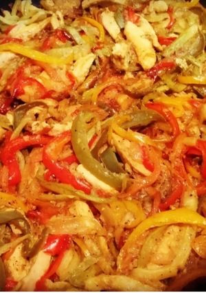 عکسی از دستور پاستا مرغ و سبزیجات حدیث پز