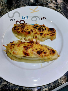 Una foto de Endivias gratinadas
