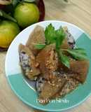 Cùi Bưởi dồn Thịt sốt Dầu Hào