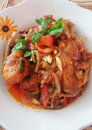 Foto resep Ayam saus pedas