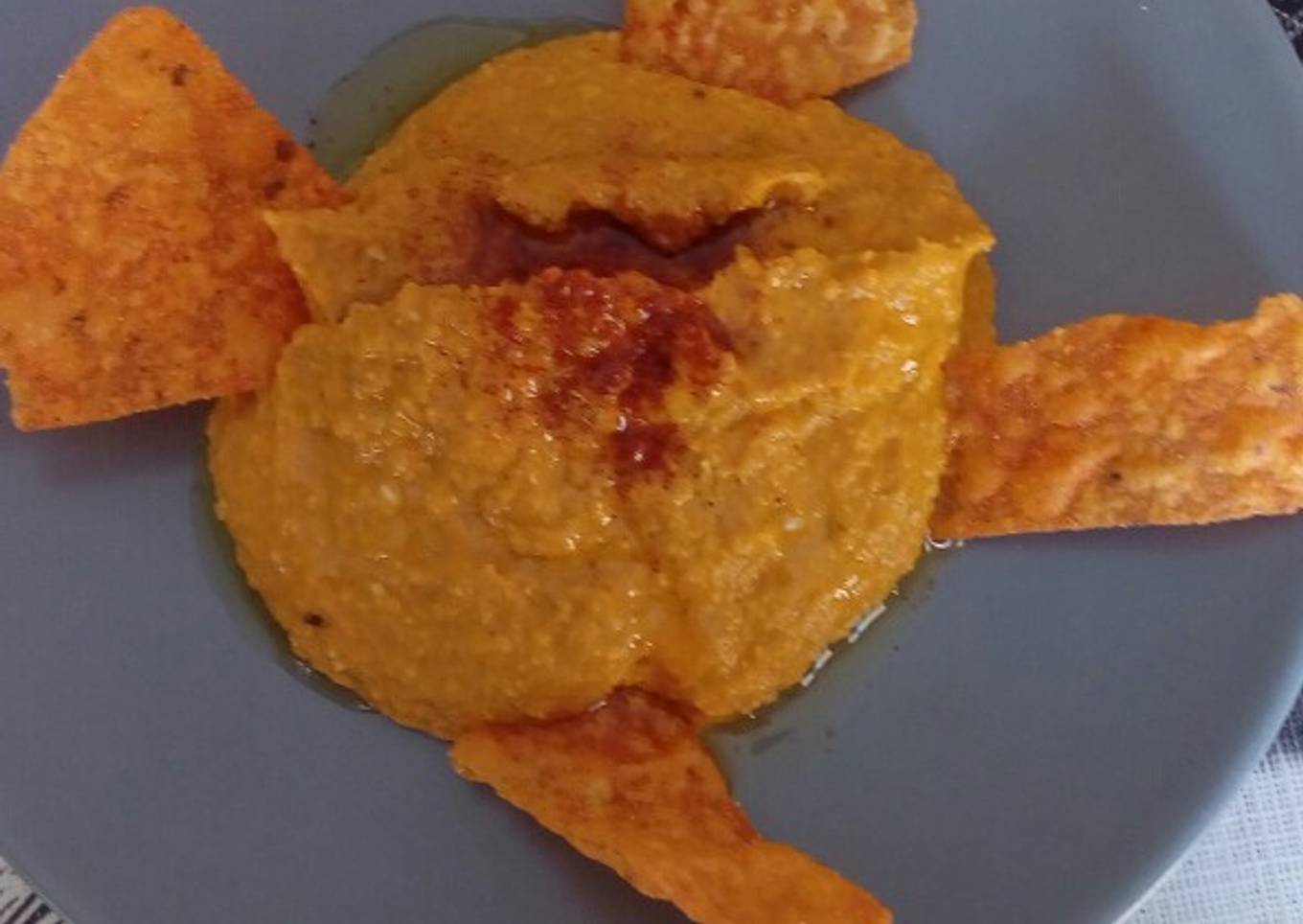 Hummus de zanahoria y cebolla