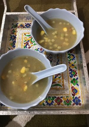 A picture of Sweet corn soup.