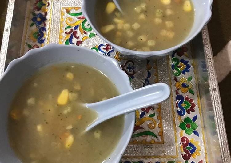 Recipe of Homemade Sweet corn soup