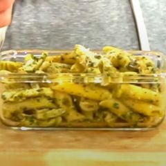 A picture of Basil Pesto Chicken Pasta.