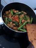 Kangkong topu with oyster sauce