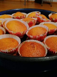 Una foto de Magdalenas esponjosas