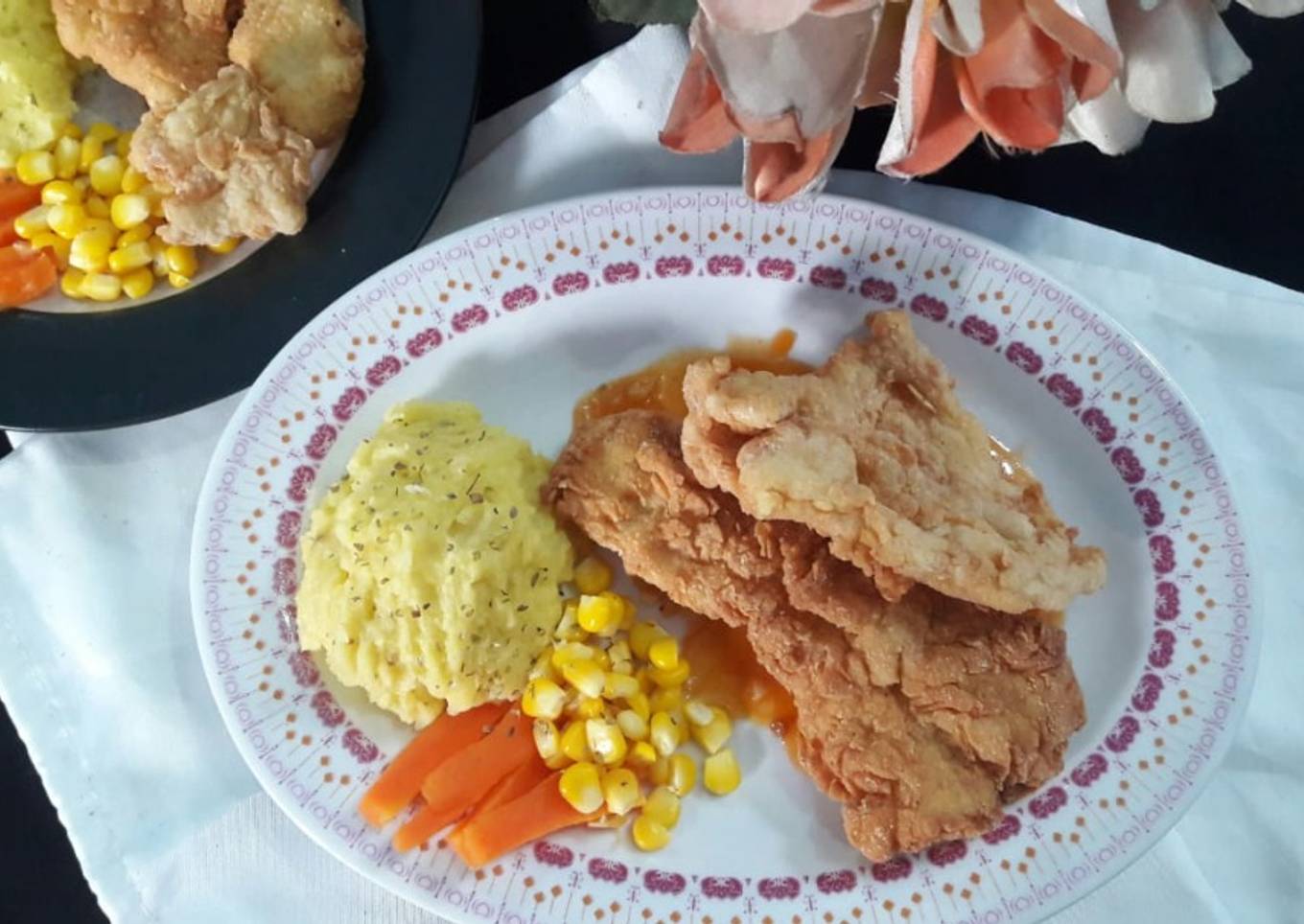 (2) Chicken Steak with Mashed Potato