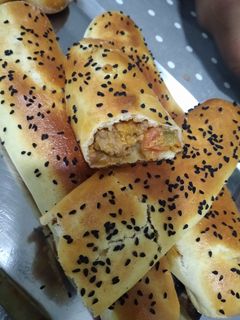 صورة لوصفة خبز محشي بمقادير بسيطة 😋♥️