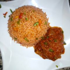 🍚🍅Jollof Rice with Tomato Sauce 🍚🍅 A picture of 🍚🍅Jollof Rice with Tomato Sauce 🍚🍅.