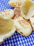 خبز السندويتش المنفوخ 🥯 بدون فرن