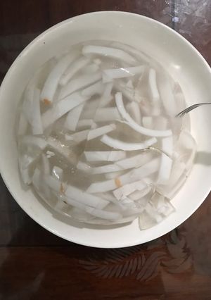 Hình của món Rau câu dừa.