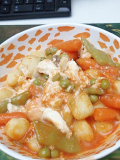 Una foto de Gnocchis con menestra