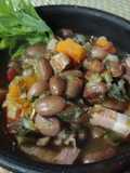 Cazuela de porotos para los muchachos