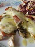 Filetes de pavo y bacon al pesto con mozzarella