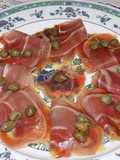 Carpaccio de jamón crudo
