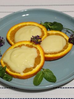Una foto de Crema pastelera de naranja 🍊