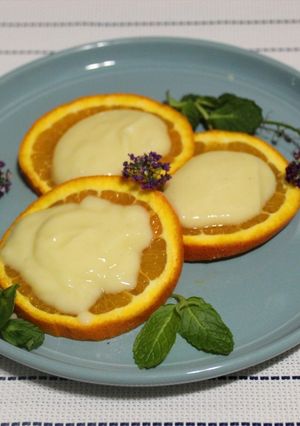 Una foto de Crema pastelera de naranja 🍊