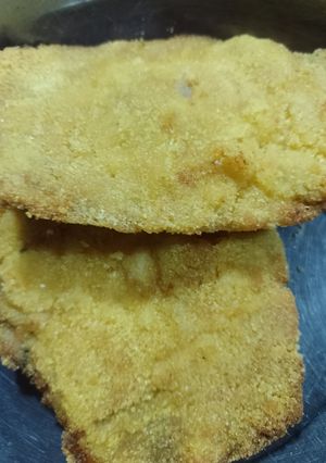 Una foto de Milanesas de cerdo 🐷 sin tacc en airfryer💚😋