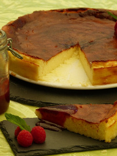 Una foto de Tarta de queso al horno