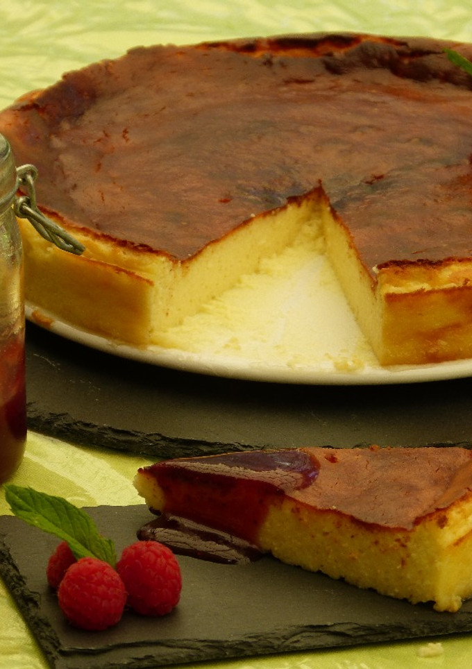 Una foto de Tarta de queso al horno