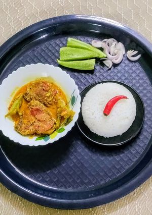 A picture of High Protein Rohu Curry with Mustard Paste.