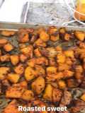 Roasted sweet potatoes, acorn, & butternut squash