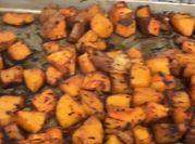 A picture of roasted sweet potato