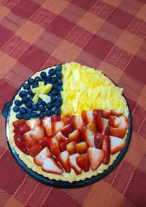 Una foto de Tarta de frutas chilena