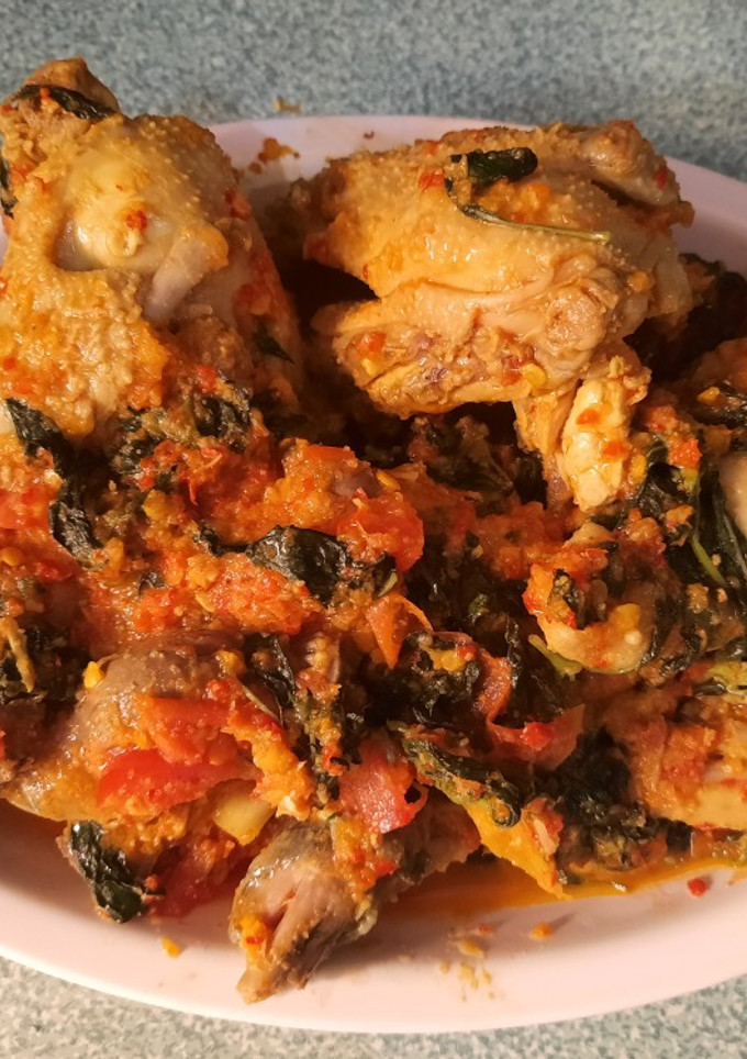 Foto resep Ayam Woku Kemangi Pedas (Menu Diet) No Minyak, No Gula, NoSantan