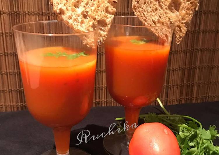 Easiest Way to Make Any-night-of-the-week Gazpacho Tomato soup