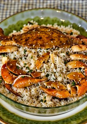 A picture of Eight Treasure Mud Crab Rice | Eight Major Cuisines of China · Min (Fujian) cuisine.