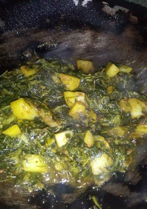मेथी भुज्जी (Methi bhuji recipe in Hindi) रेसिपी मुख्य फोटो