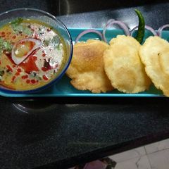 Nangori aloo A picture of Nangori aloo.