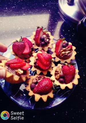 صورة لوصفة طورطيلات بالفراولة 🍓🍓