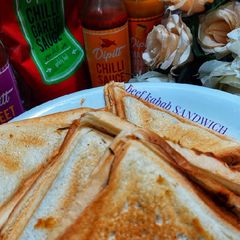 A picture of Beef kabab SANDWICH.