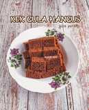 Kek gula hangus gula perang