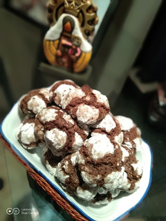 Una foto de Galletas de Chocolate CRAQUELADAS