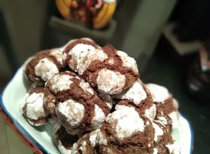 Una foto de Galletas de Chocolate CRAQUELADAS